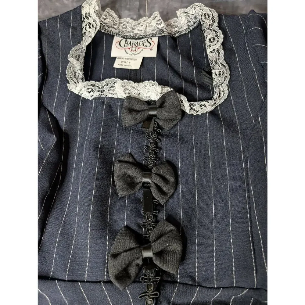 NEW! Colonial Girl Martha Washington Child Halloween Costume Kids Size S 6-8